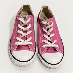Converse All Star Pink Low Top Sneaker Shoes Unisex Youth Size 3
